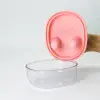 Cute monster lid portable snack box, silicone sealed glass bowl, adorable children's storage ornament Item Picture